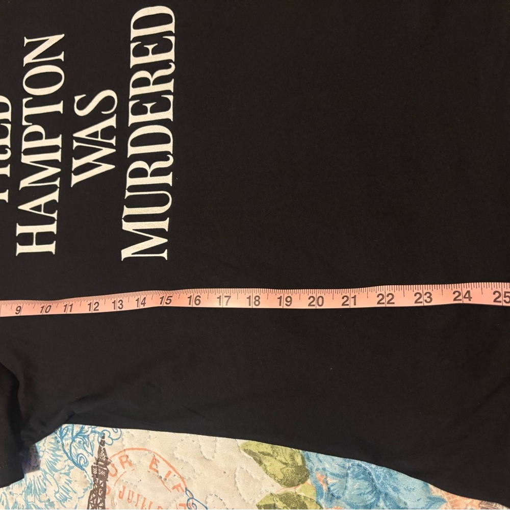 Bella Canvas Black Tee with White Text - Picture 5 of 6